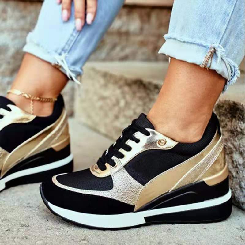Sneakers Plateforme à Paillettes