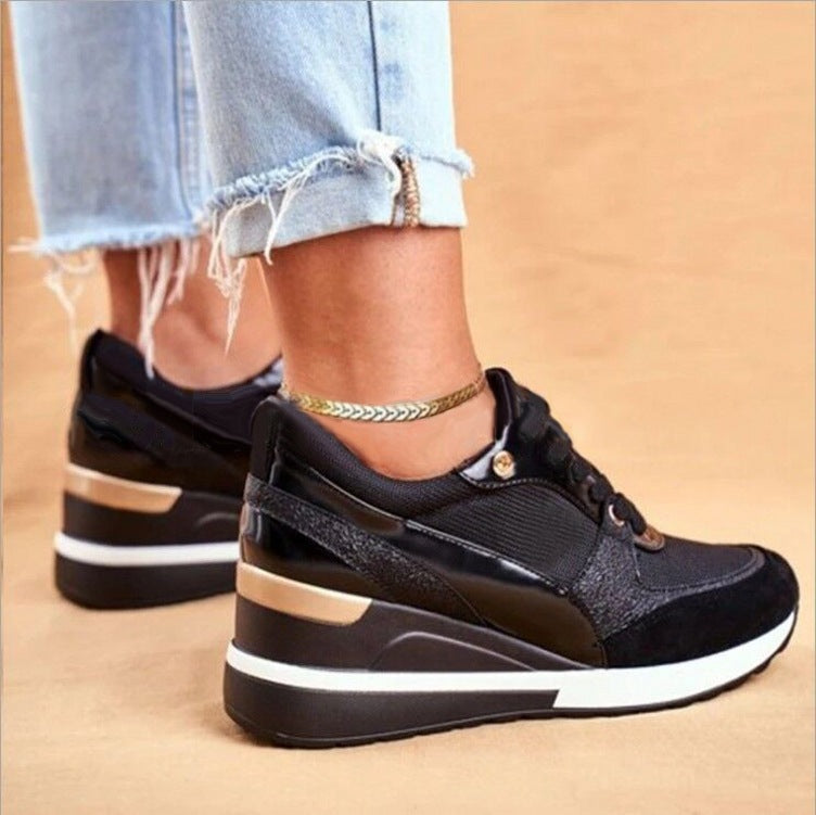 Sneakers Plateforme à Paillettes