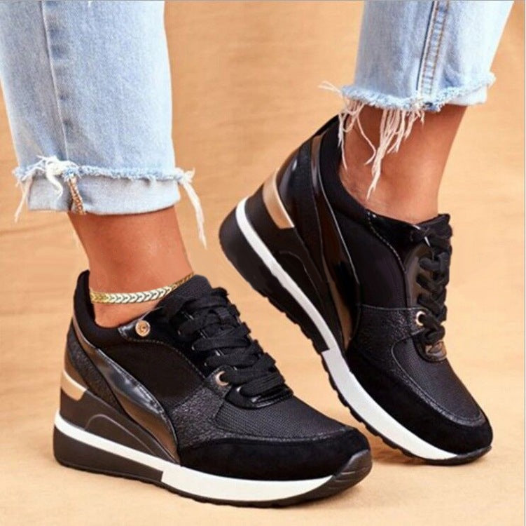 Sneakers Plateforme à Paillettes